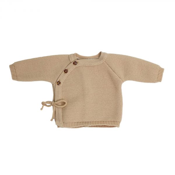 Brassière bébé naissance point mousse 0/1 mois - Caramel