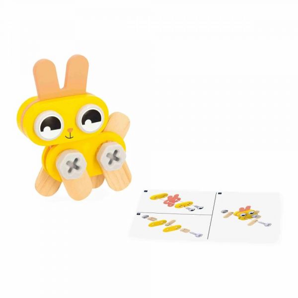 Jouet en bois 3 petits animaux à bricoler Brico'Kids
