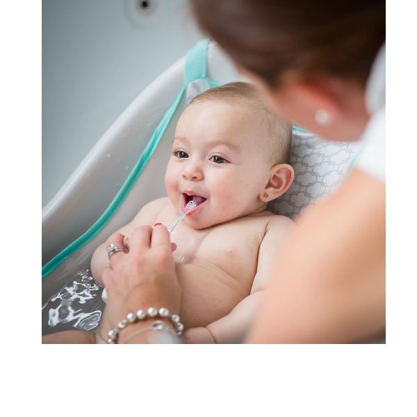 Brosse à dents électrique bébé à vibrations douces avec LED dès 0 mois