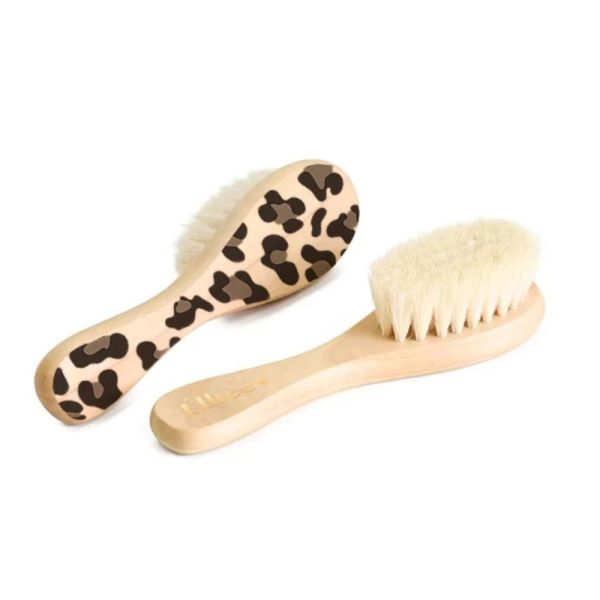 Brosse cheveux bebe en bois naturel Graouu
