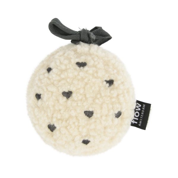 Peluche bruits blancs à suspendre Billy cœurs beige