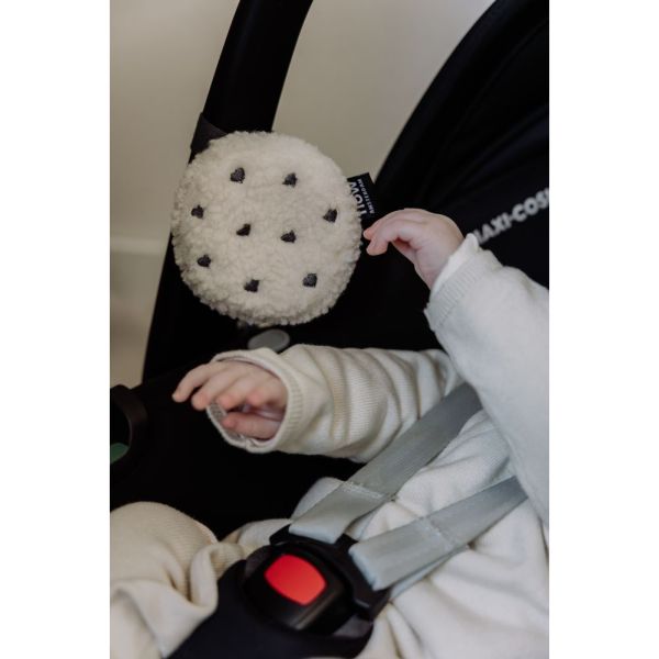 Peluche bruits blancs à suspendre Billy cœurs beige