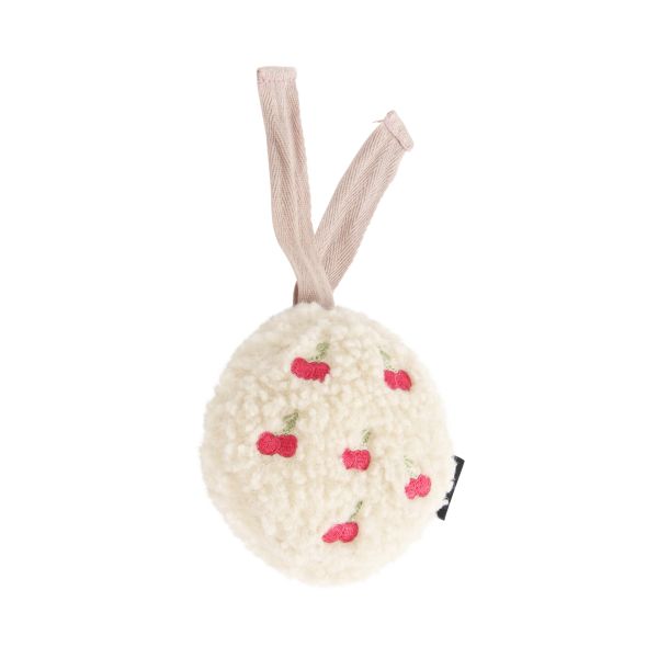 Peluche bruits blancs à suspendre Lucy cerises beige