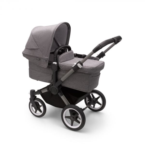 Poussette duo Donkey 5 Mono châssis Noir - Gris