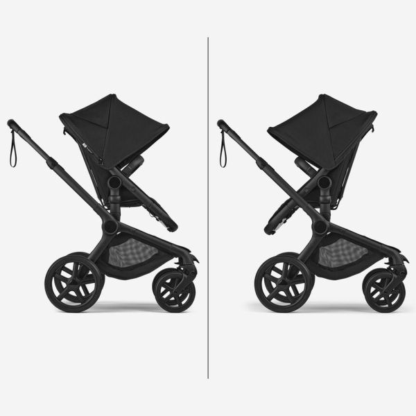 Poussette duo Fox 5 base graphite / grey mélange