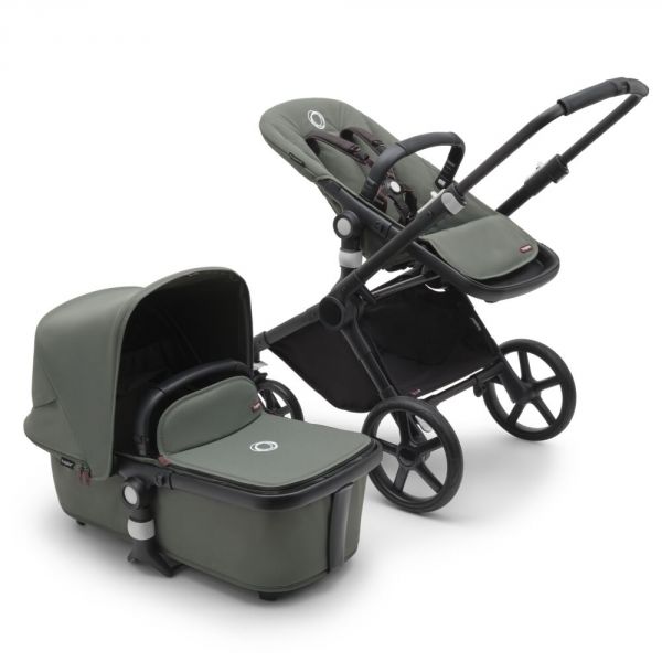 Poussette duo Fox 5 tout terrain Black / Forest green