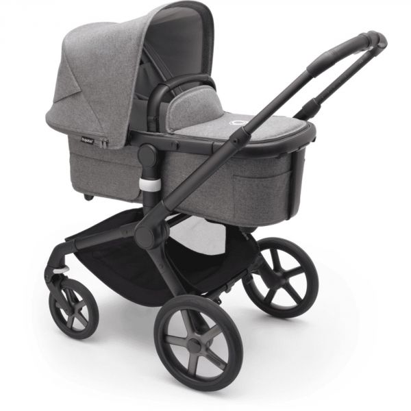 Poussette duo Fox 5 tout terrain Noir/mélange gris