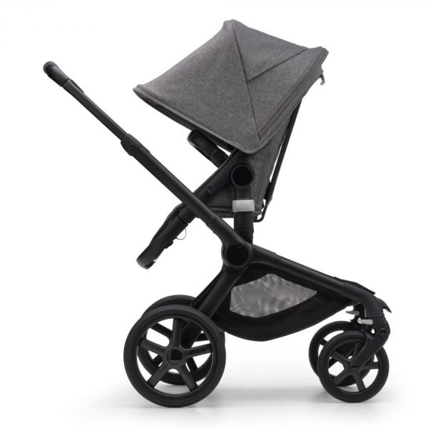 Poussette duo Fox 5 tout terrain Noir/mélange gris