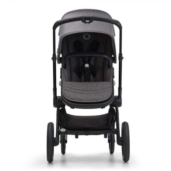 Poussette duo Fox 5 tout terrain Noir/mélange gris