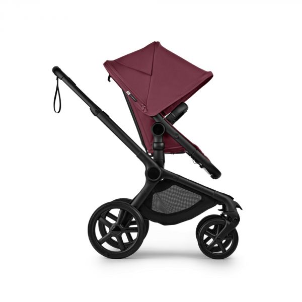 Poussette duo Fox 5 tout terrain complète Noir / Cerise intense