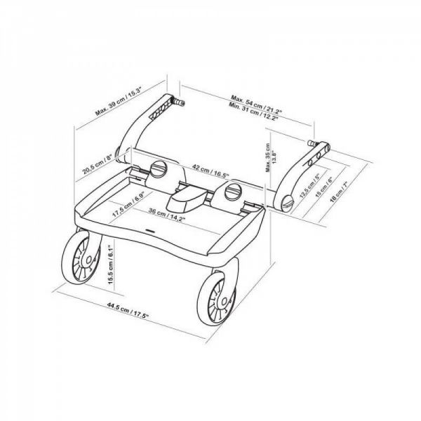 Buggy board Maxi noir