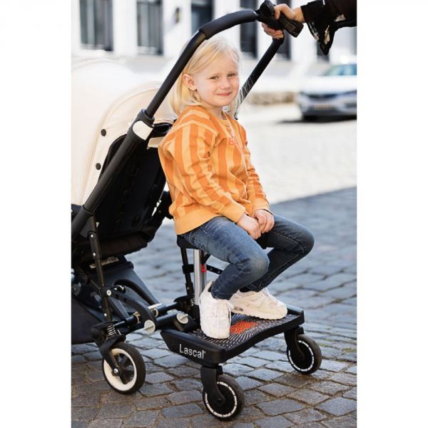 Pack Buggy board Maxi avec selle noir et gris