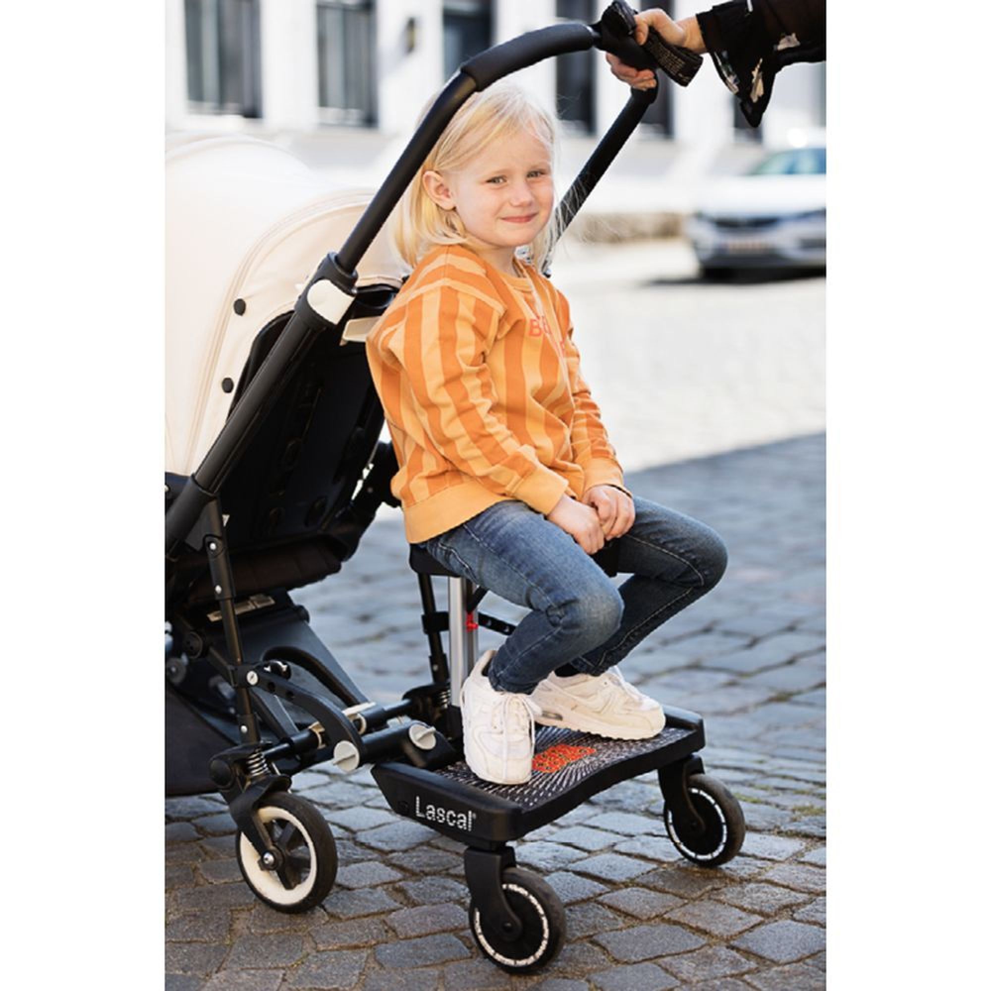 Pack Buggy board Maxi avec selle noir et gris - Made in Bébé