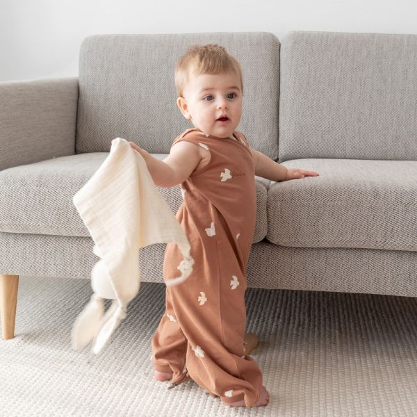 Doudou lapin 40x40 cm Ecru