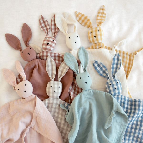 Doudou lapin 40x40 cm Ecru
