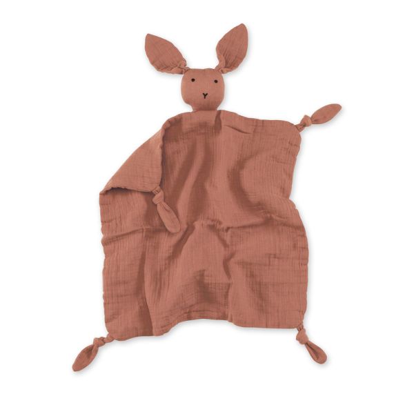 Doudou lapin 40x40 cm Moka