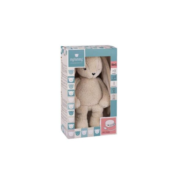 Peluche Bunny beige 5 en 1 avec lumière