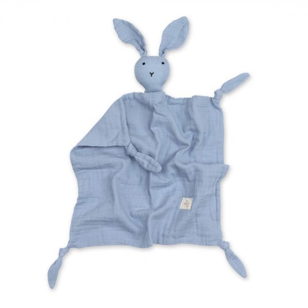 Doudou lapin 40x40 cm Bleu stone