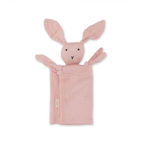 Doudou lapin 40x40 cm Vieux rose