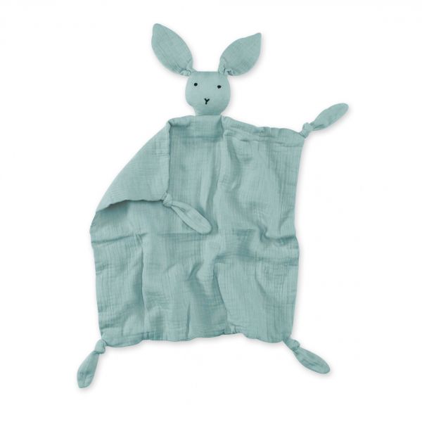 Doudou lapin 40x40 cm Vert menthe