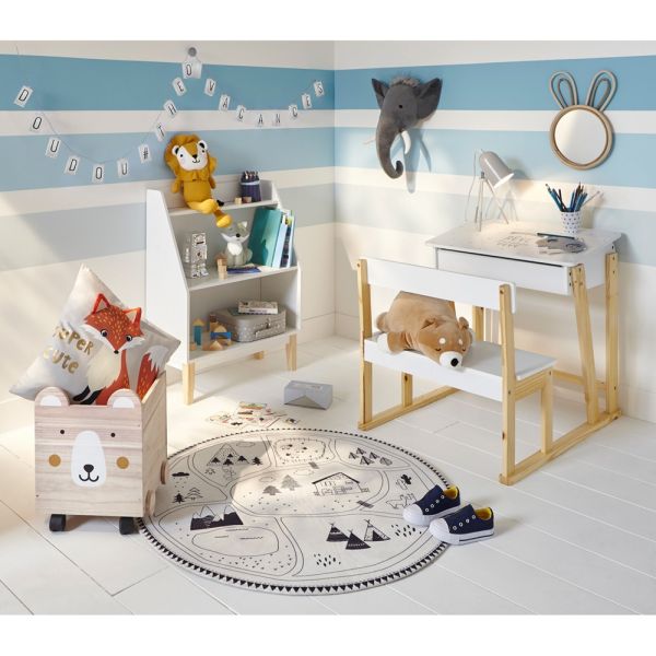 Bureau enfant écriture en bois Blanc