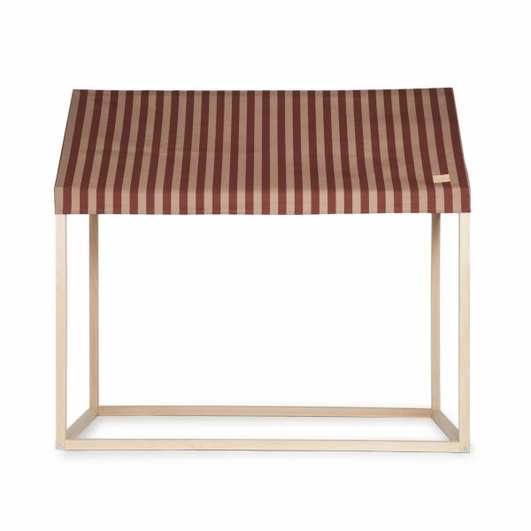 Cabane Majestic marsala taupe stripes