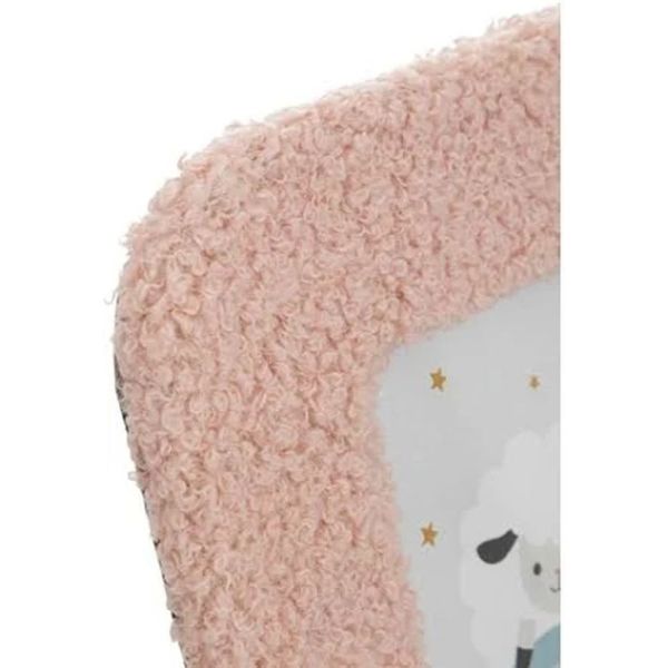 Cadre photo bouclette 10 x 15 cm Bouclette rose