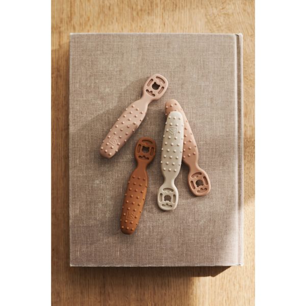 Lot de 4 cuillères d’apprentissage Caelia Pale Tuscany Multi Mix