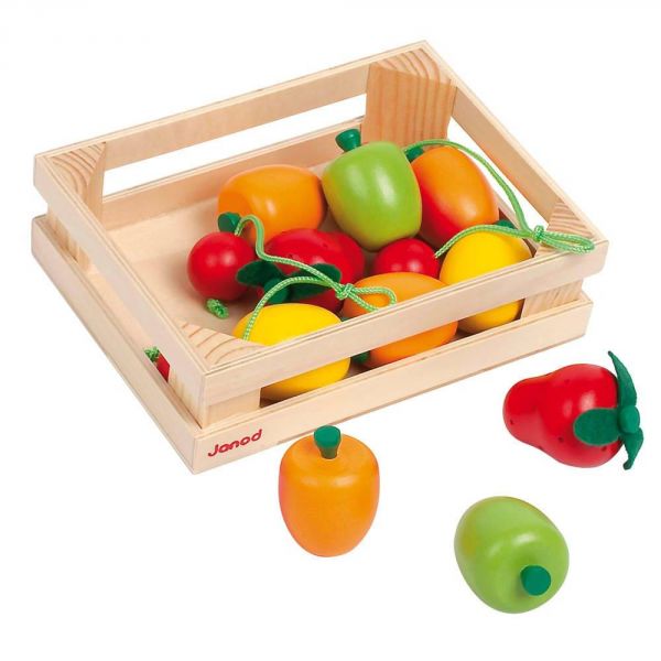 Cagette de 12 fruits en bois