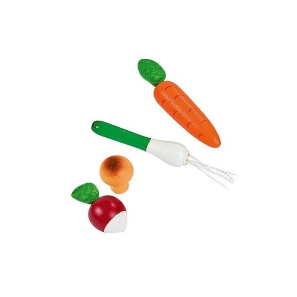 Cagette de 12 légumes en bois