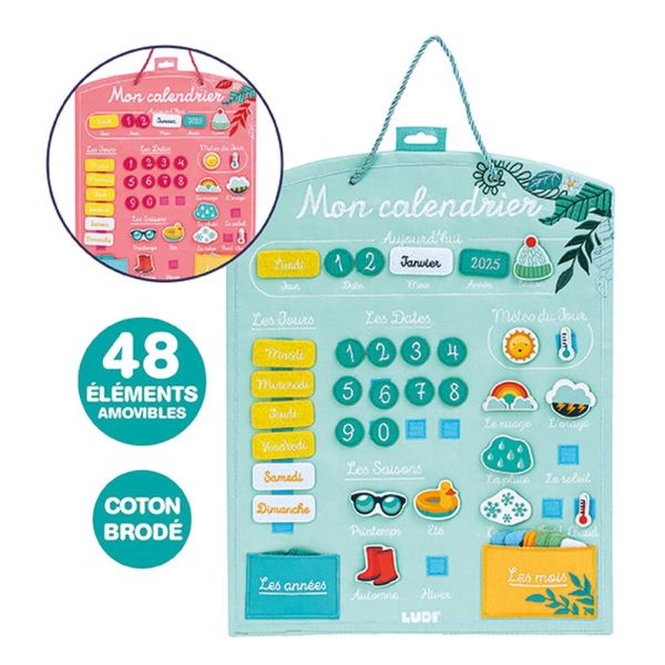 Calendrier semainier éducatif Amande