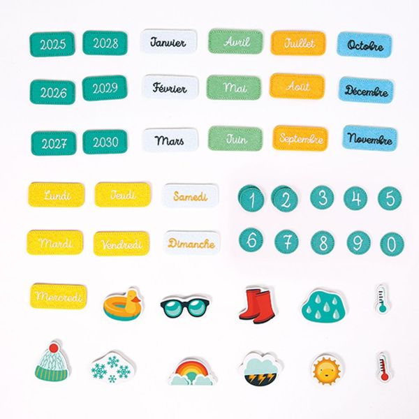 Calendrier semainier éducatif Amande