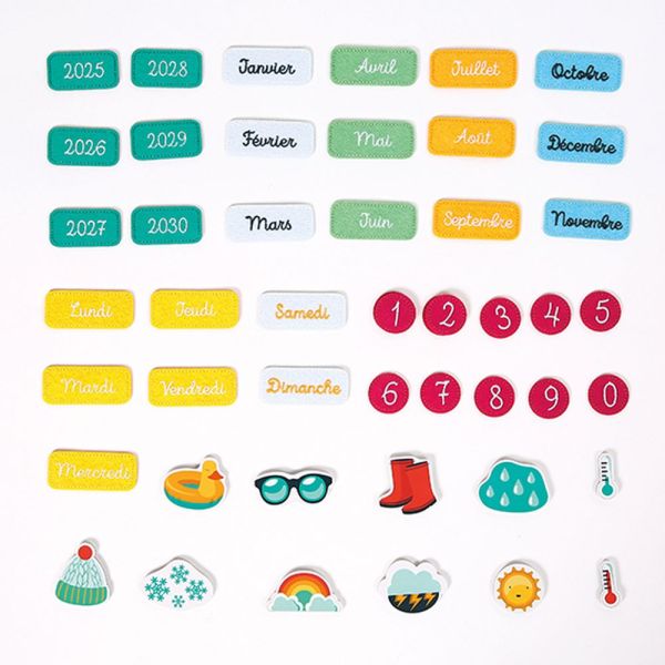 Calendrier semainier éducatif Corail