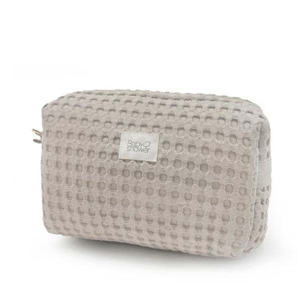 Trousse de toilette bébé Gaufre latte