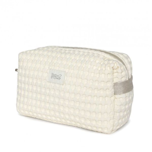 Trousse de toilette bébé Gaufre vanille