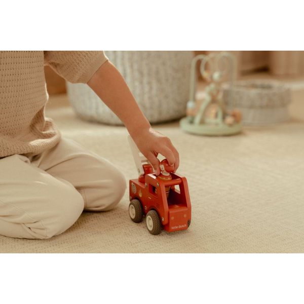 Camion de pompiers 1er âge en bois FSC