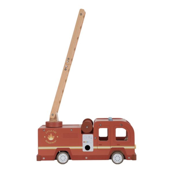 Camion de pompiers et accessoires en bois FSC