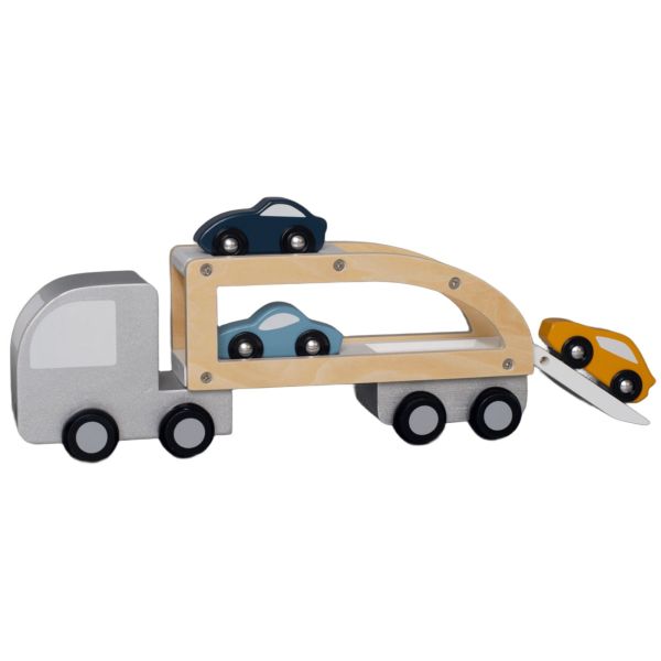 Camion remorque en bois pour voitures