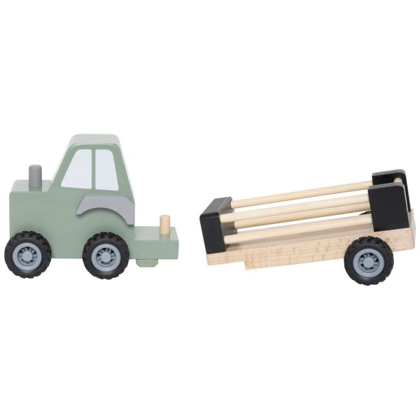 Camion remorque en bois Animaux de la ferme