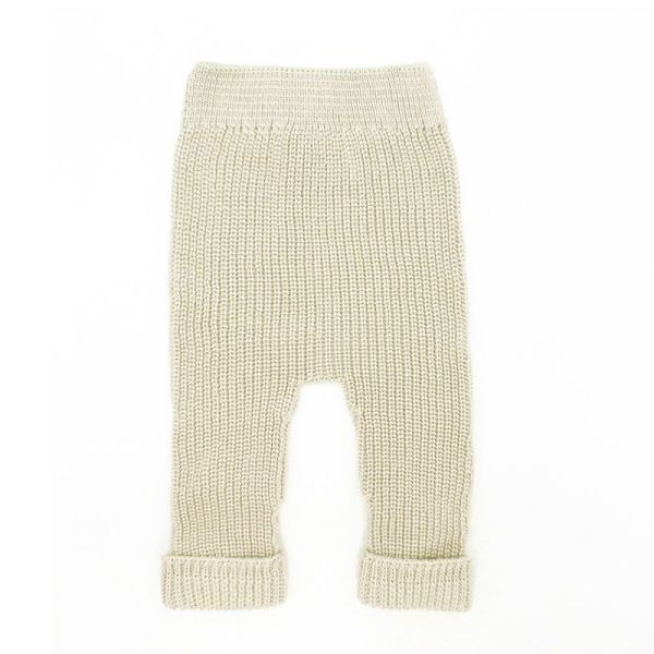Pantalon Tricot Canale Coloris Buttermilk - Taille 1 à 3 mois