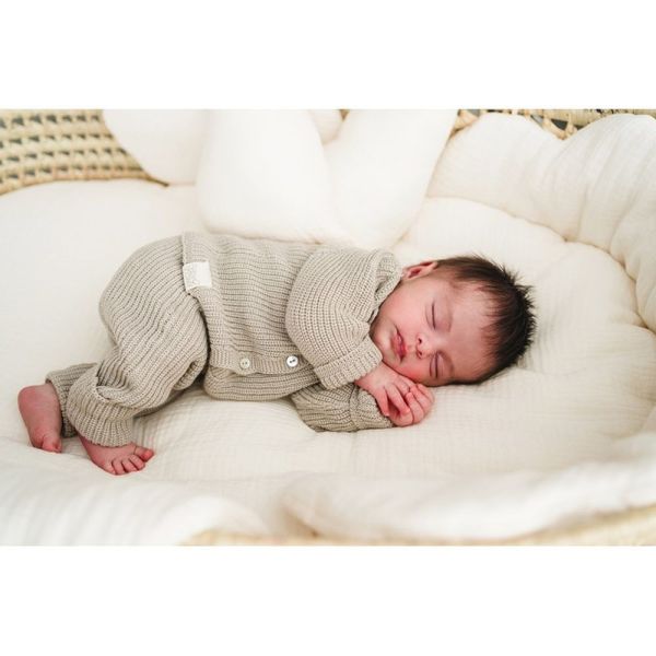 Pantalon Tricot Canale Coloris Ivoire - Taille 0 à 1 mois