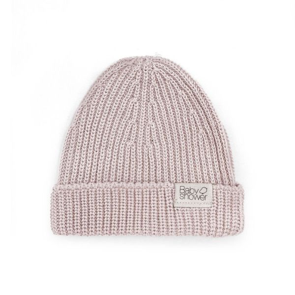 Bonnet en laine bébé Canale Coloris Nude Powder - Taille 1 à 3 mois