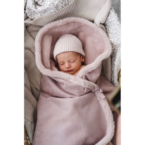 Bonnet en laine bébé Canale Coloris Nude Powder - Taille 1 à 3 mois