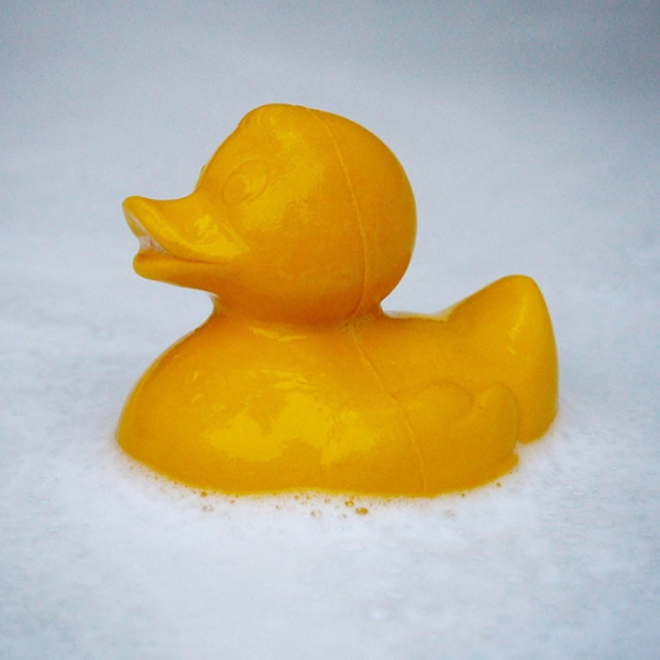 Anneau de dentition Jouet de bain Canard Elvis Jaune