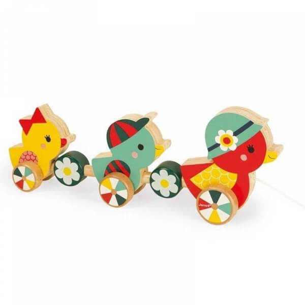 Jouet à tirer canards Baby Forest