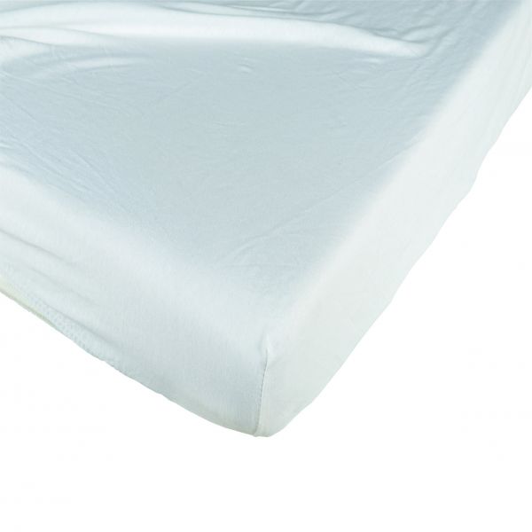 Drap housse coton 60 x 120 cm blanc