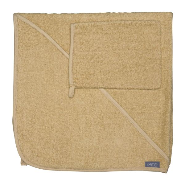 Cape de bain avec gant de toilette - Ginger