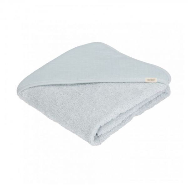 Cape de bain bébé 75x75 cm Pure Soft Blue