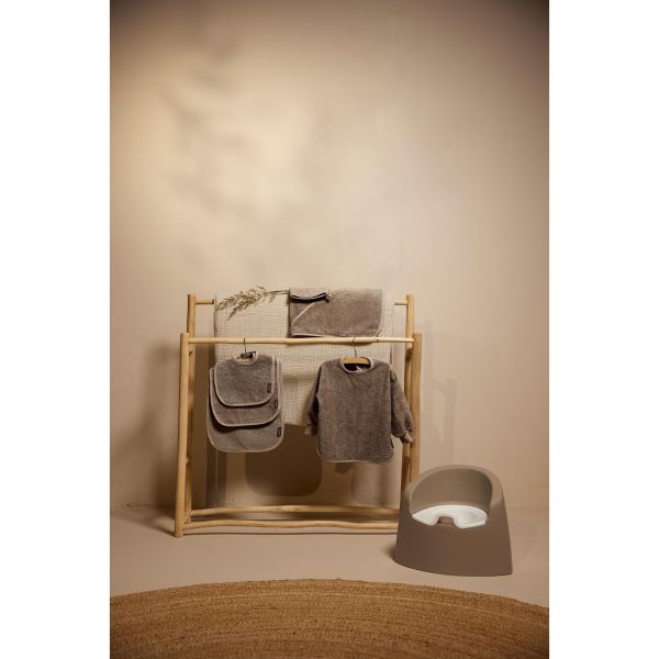 Cape de bain avec gant de toilette - Stone