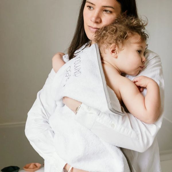 Cape de bain XL 100 x 100 cm Bébé d'amour